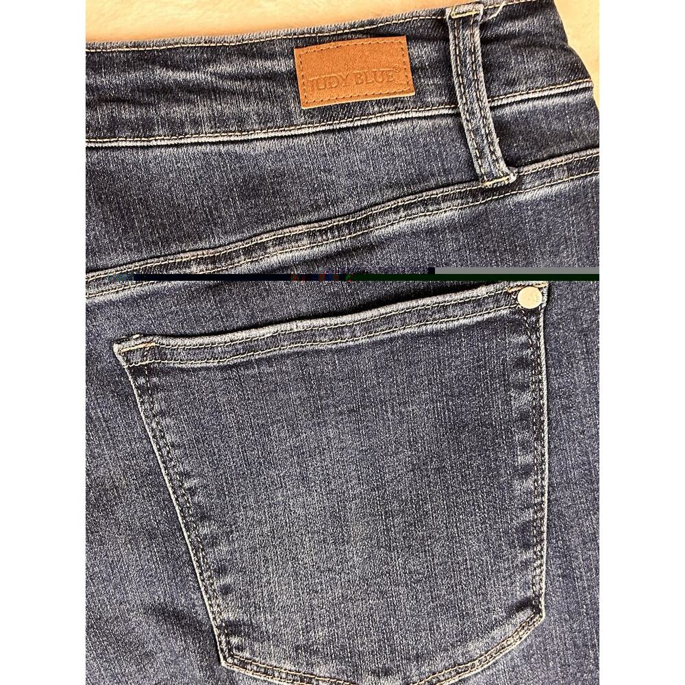 Judy Blue JB88327 High Rise Bootcut Jeans Women's Sz 18W DK Wash Denim Stretch - Picture 8 of 9